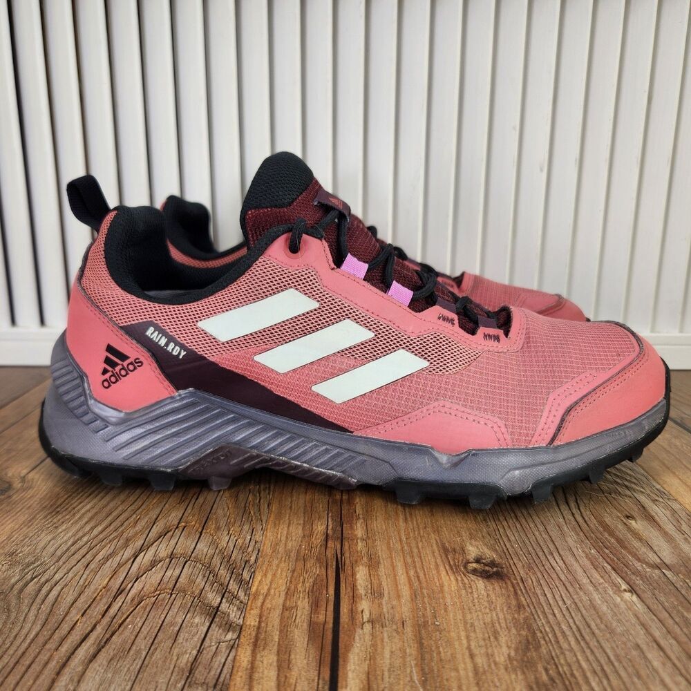 Adidas Traxion Eastrail 2 RAIN.RDY Womens Sz 10.5 Pink Trek Hiking Shoes GZ1730